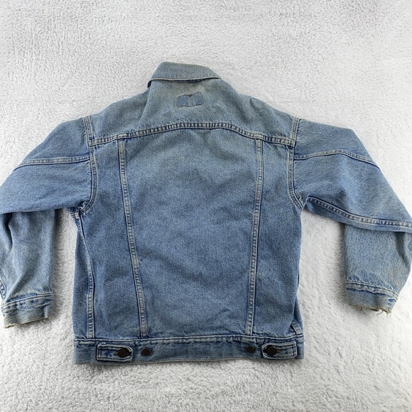Vintage Levis Denim Jacket XS Trucker Made USA 70507 4890 Distressed 90s - Picture 6 of 12